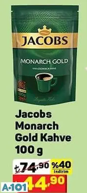 JACOBS MONARCH GOLD KAHVE JACOBS MONARCH GOLD KAHVE